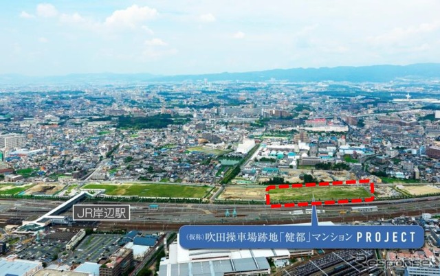 マンションの建設位置。