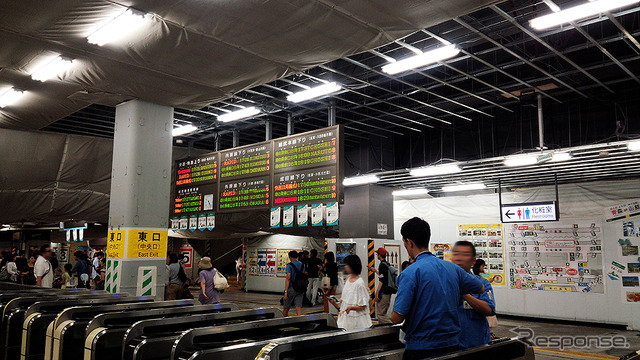 駅ビル建て替え工事がすすむJR千葉駅