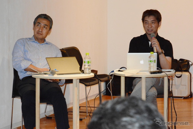 岡部長（左）と浜野ディレクター