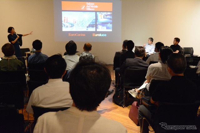 会場風景。モデレーターはJIDAの平川真紀 理事