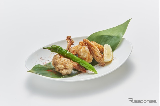 2 比内地鶏の辛揚げ(本家あべや)