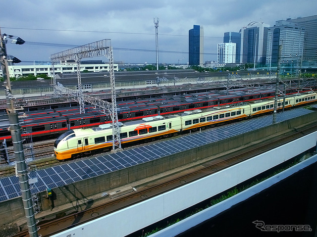 京葉車両センターに留置されるE653系新潟車