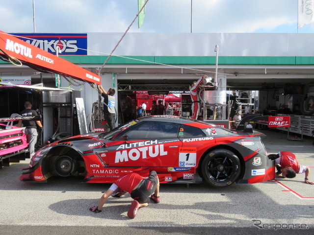 予選前日のスポーツランドSUGO。