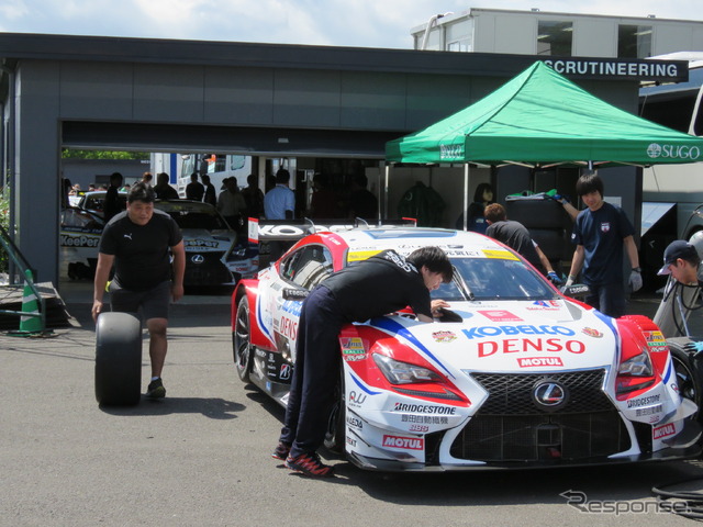予選前日のスポーツランドSUGO。
