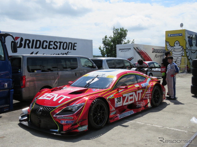 予選前日のスポーツランドSUGO。
