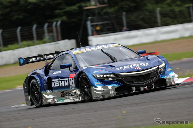 GT500クラス予選2位の#17 NSX。
