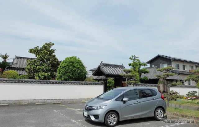 日本の核物理学の父、仁科芳雄博士生誕の地(岡山)にて。