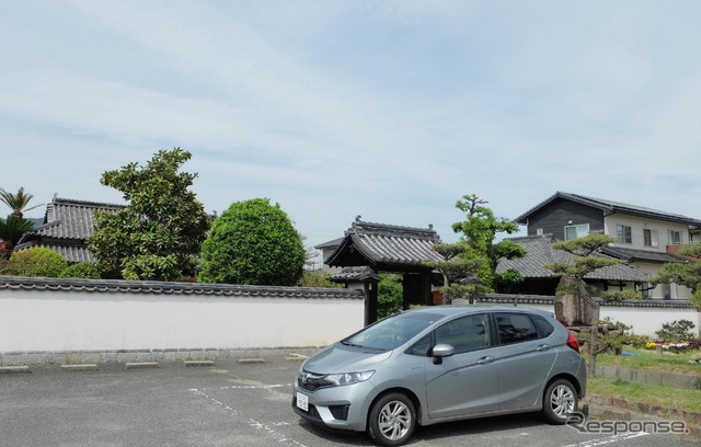 日本の核物理学の父、仁科芳雄博士生誕の地（岡山）にて。