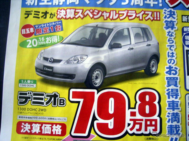 【新車値引き情報】決算期商戦始まる コンパクトカー