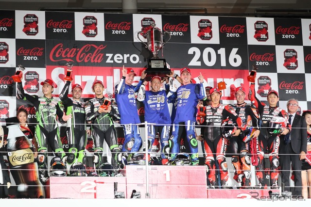 2016鈴鹿8耐 表彰式