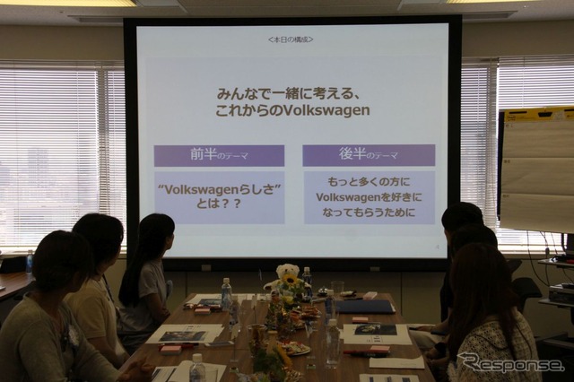 午後は2つのテーマでVWについて議論した