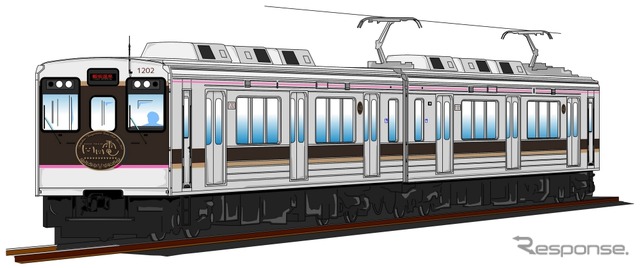 福島交通が飯坂線に導入する1000系のイメージ。来年3月から営業運転を開始する。