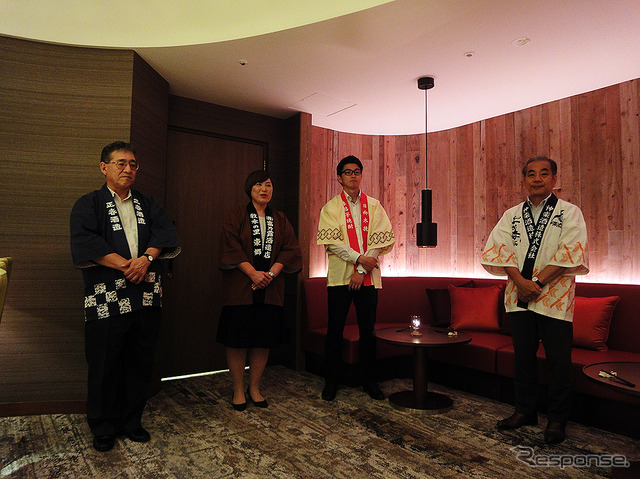 宮崎産の焼酎を試せる「さけのみや」。左から正春酒造、富乃露酒造店、雲海酒造、神楽酒造(フェニックス・シーガイア・リゾート、8月1日リニューアル公開)