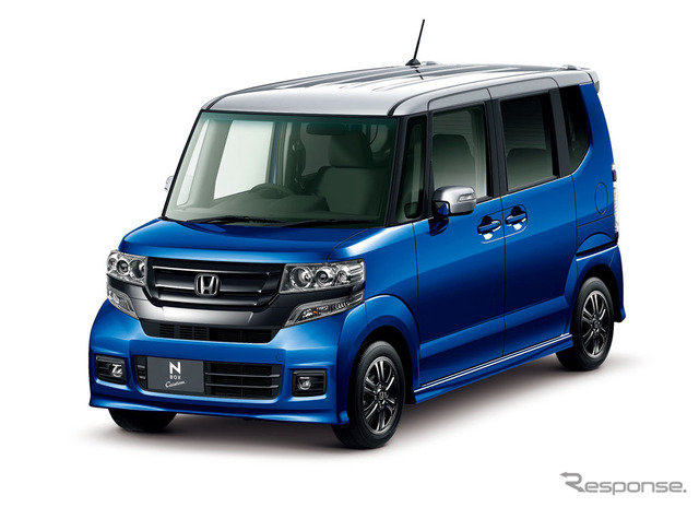 N-BOX Custom 特別仕様車 SSパッケージ 2トーンカラースタイル (ブリリアントスポーティブルーメタリック&シルバー)