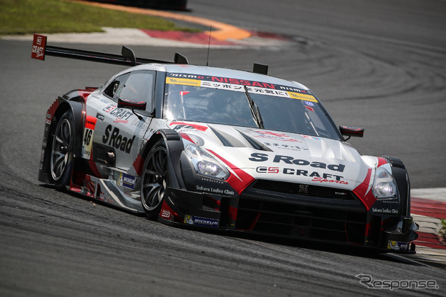 GT500クラス予選2位の#46 GT-R。