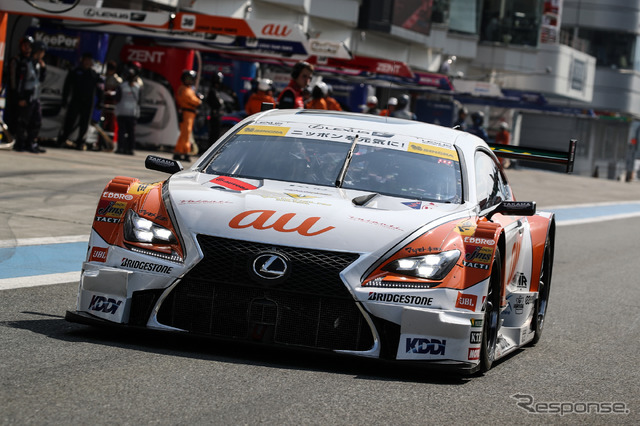 GT500クラス予選10位の#36 RC F。