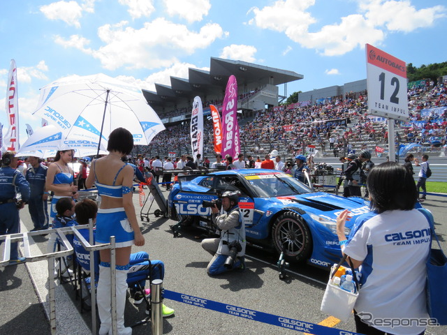 ポール発進だった#12 GT-Rが優勝を飾る。