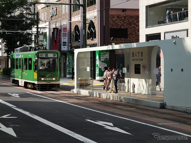 札幌市電 西4丁目~すすきの 札幌駅前通(国道36号)