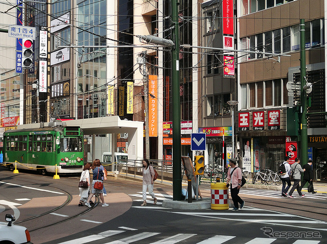 札幌市電 西4丁目~すすきの 札幌駅前通(国道36号)