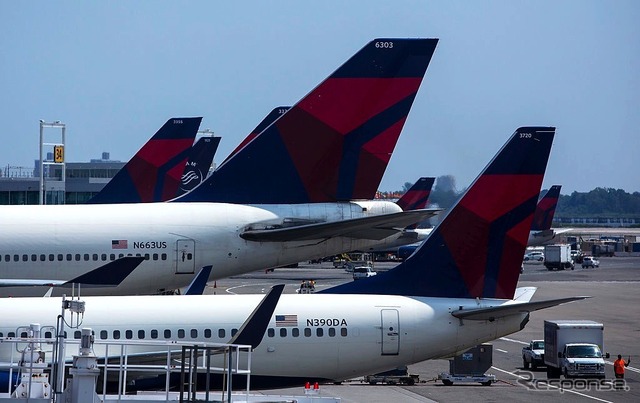 ニューヨークJFK空港のデルタ航空