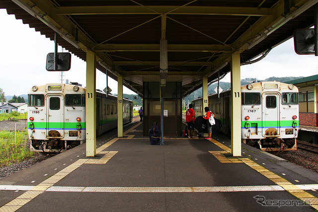 新夕張駅の昼