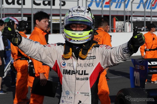 第4戦もてぎを制し、ポイントリーダーとなった関口。