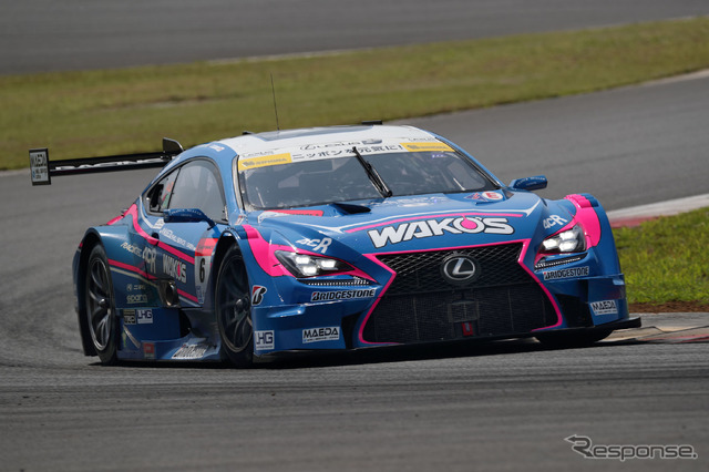 脇阪監督の指揮下、大嶋&カルダレッリが走らせている#6 WAKO'S 4CR RC F。