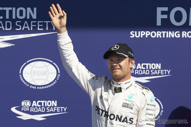 ベルギーGP予選、ロズベルグ(メルセデス)