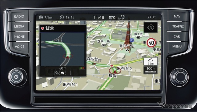 VW ゴルフ GTI クラブスポーツ ストリート エディション 純正インフォテイメントシステム “Discover Pro”