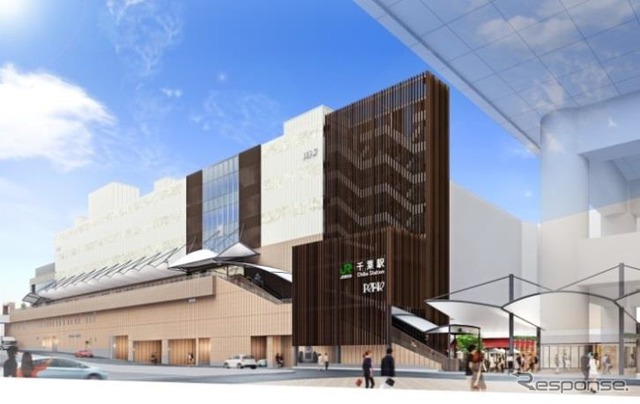 新しい千葉駅のイメージ。11月20日に一部がオープンする。
