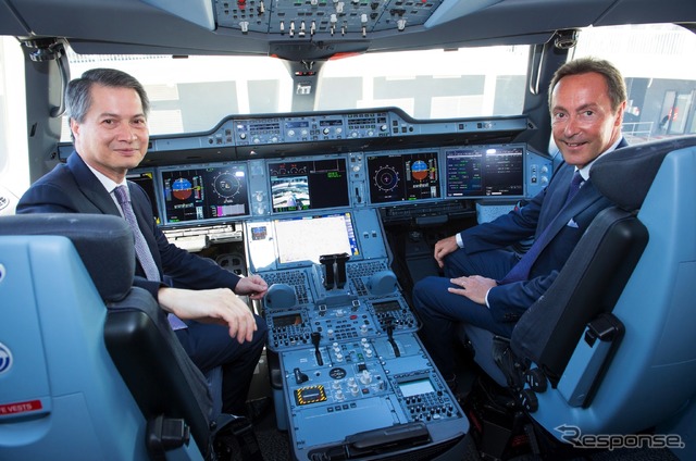 エアバス、タイ国際航空A350XWB初号機を納入