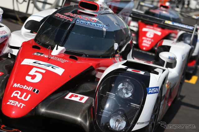 トヨタ TS050は2台体制でWECのLMP1-Hクラスを戦っている。