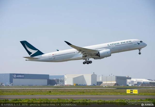 キャセイパシフィック航空のA350 XWB第1号機