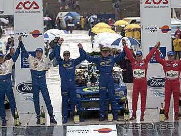 【WRCアルゼンチンラリー】雨の中、バーンズ(スバル)が大差で優勝