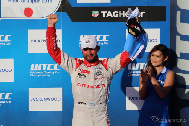 暫定ながらWTCC3年連続チャンピオンとなったホセ・マリア・ロペス