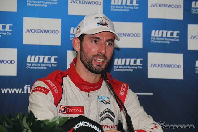 暫定ながらWTCC3年連続チャンピオンとなったホセ・マリア・ロペス