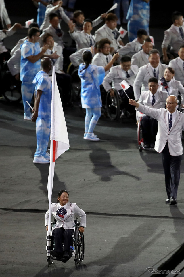 リオ・パラリンピック開会式、日本選手団入場