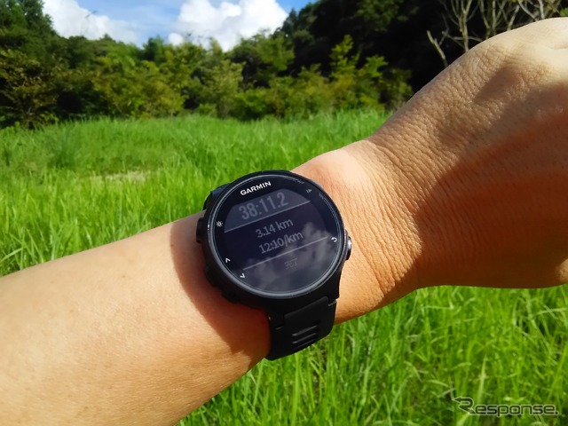 レースや練習コースをゴール。完了を選択して保存。不要なデータなら「削除」を選択