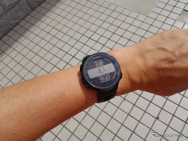 オレンジがこの日の自分。前回よりもこの時点で1分42秒遅れている
