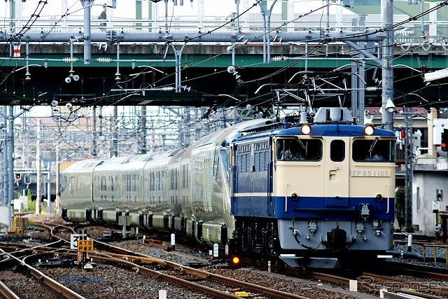 大宮総合車両センターの東大宮センターへ一旦入って、向きを変えて最終目的地の尾久を目指す。