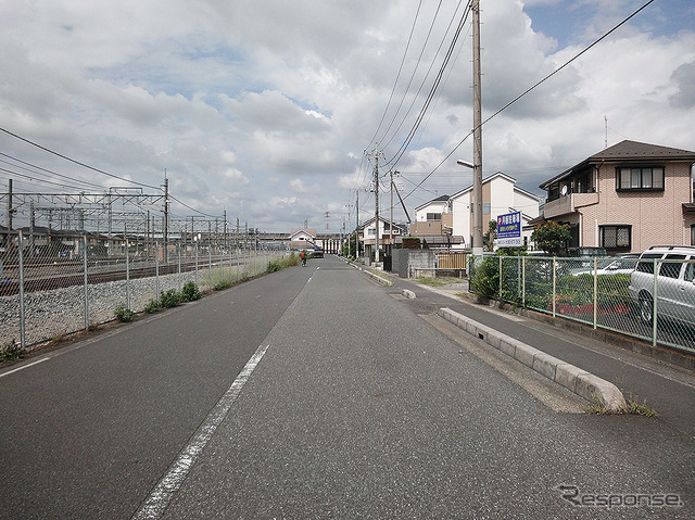 南栗橋車両管区の東側では、新築戸建住宅の販売が始まった