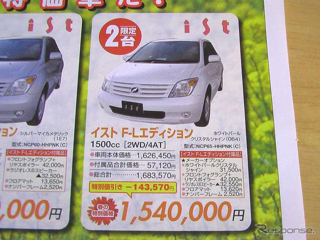 【新車値引き情報】このプライスでこの新車を購入できる!!