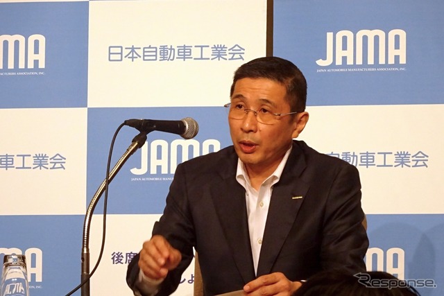 日本自動車工業会の西川廣人会長