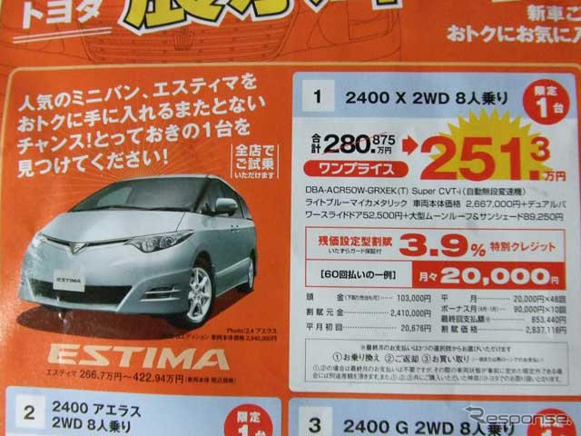 【新車値引き情報】トヨタがミニバンの値引きを始めた