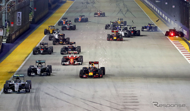 【F1 シンガポールGP】通算200戦目のロズベルグが3連勝でランキング首位…アロンソも入賞