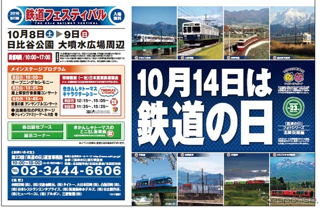 鉄道の日フェスティバルのポスター
