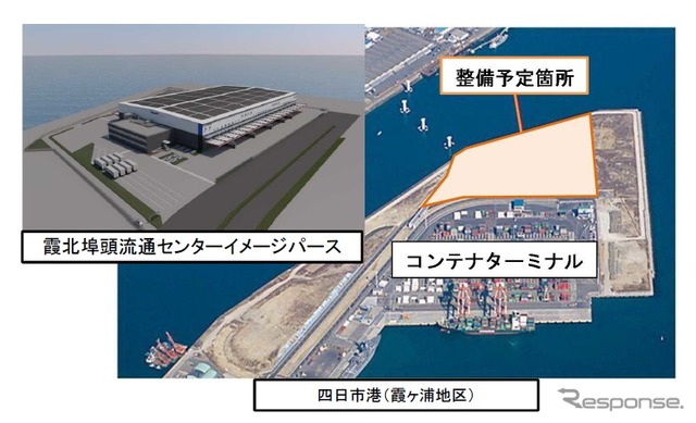四日市港で実施する特定民間都市開発事業（共同型都市再構築業務・港湾）