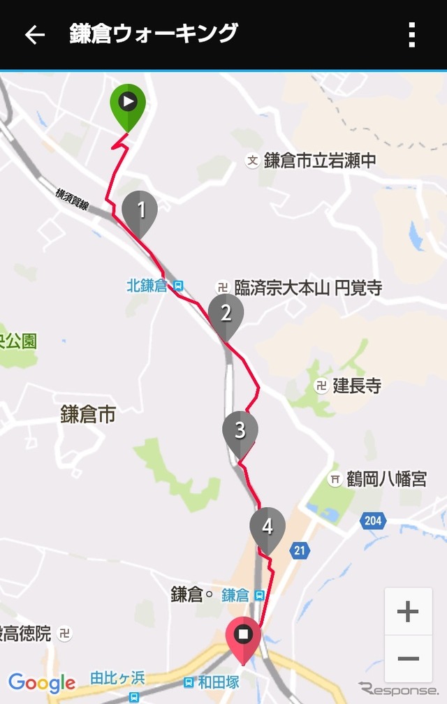 ラップは一定距離ごとに自動的にカウントされる