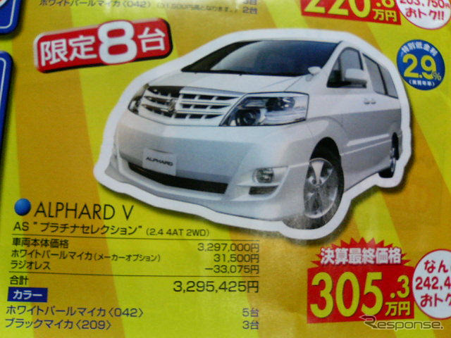 【新車値引き情報】トヨタのミニバン各車が安い、で、他社はどう出る?