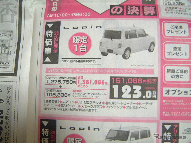【新車値引き情報】このプライスでこの軽自動車を新車で購入できる!!